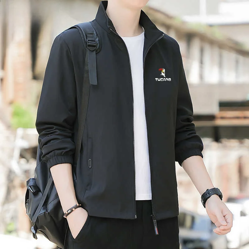 

TUCANO Spring Autumn Casual Men's Jaet 2025 New Sle Youth Faion Slim Fit Sport Coat Versatile Outerwear for Men