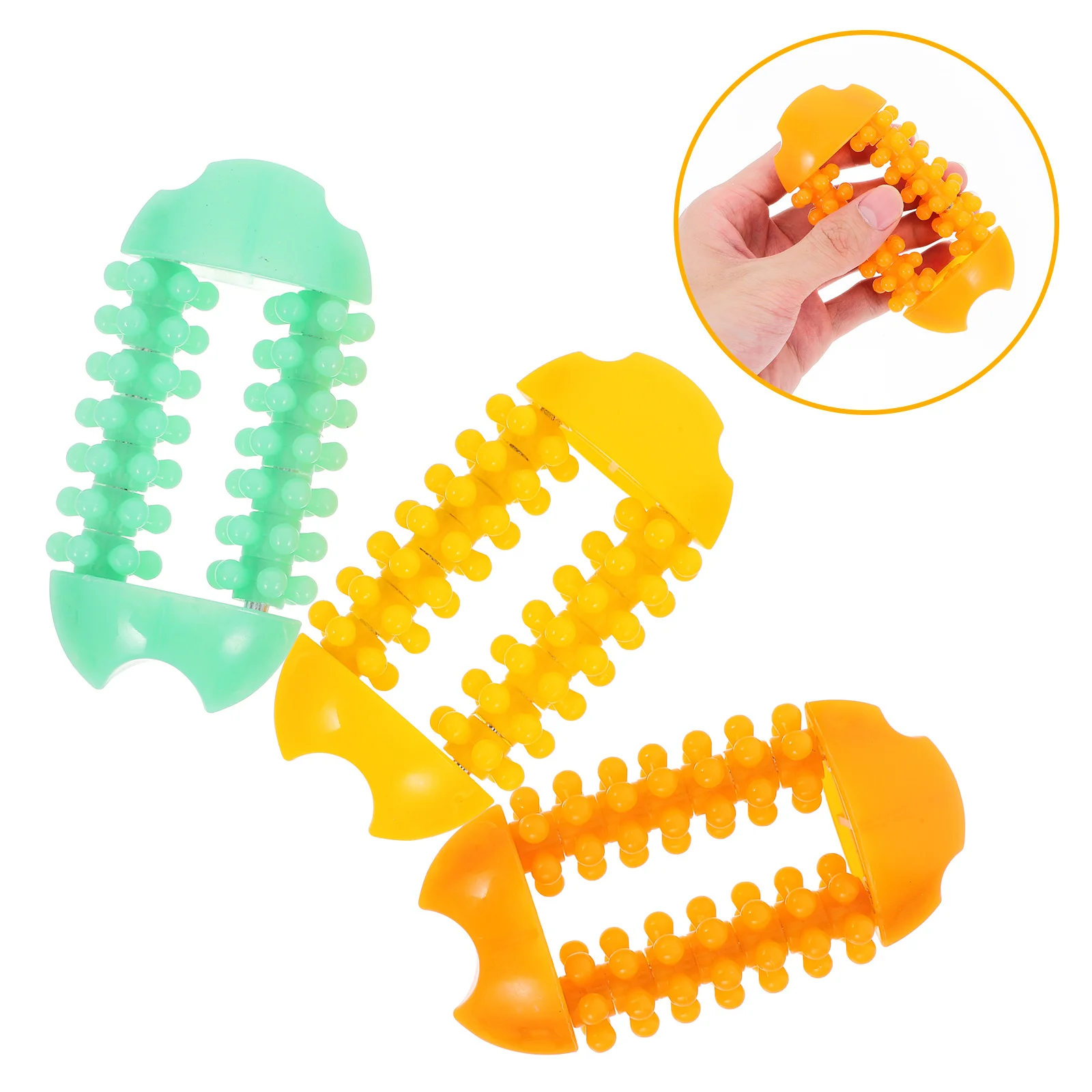 

3pcs Finger Massager Roller Wood Hand Massager Tool For Relaxation Portable Firm Design Manual Operation Massage Rolling Relief