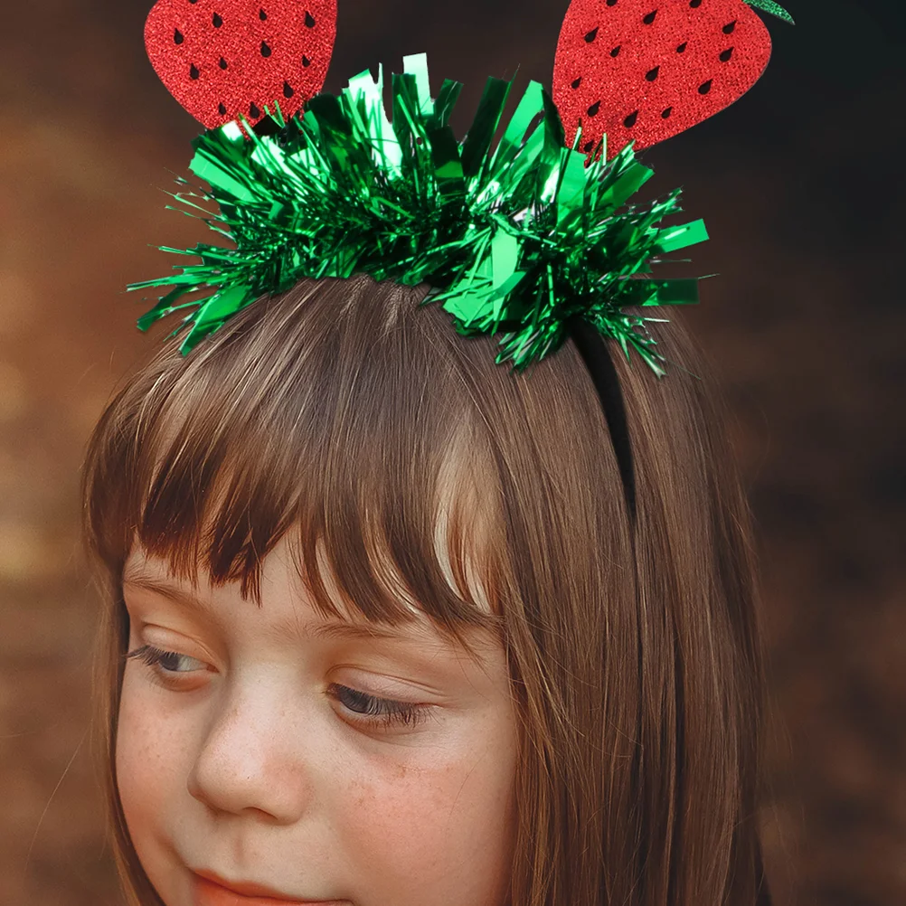 

Strawberry Headband Fruits Headbands Women Headpiece Lovely Headwear Iron Wire Hairbands