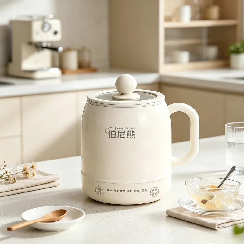 Electric Stew Cup 800ml Ceramic Liner 6 Cooking Programs Keep Warm Multi Cooker for Milk Soup Rice Home Dorm Office Use 전기 멀티쿠커