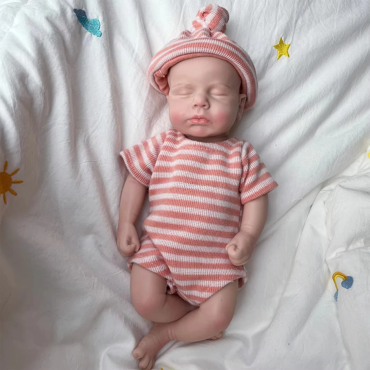 Wholesale Reborn Baby Dolls Boys Loulou 13 Inch Platinum Silicone Full Body Already Painted Newborn Baby Gift