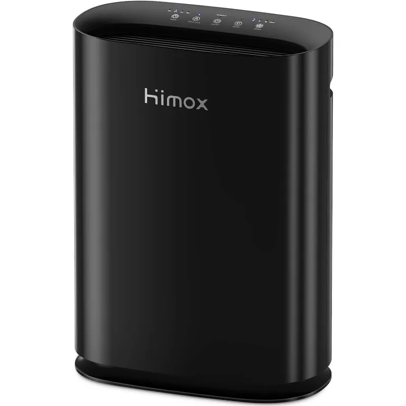 Himox-purificador de aire HEPA 14 para alergias para habitaciones grandes, filtro HEPA de grado médico 5 en 1 para mascotas, elimina 99.99% pies cuadrados