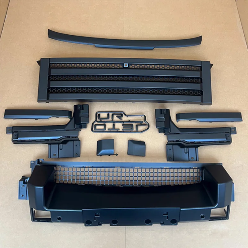 new For Chery Jetour Traveler T2 2023+ Grille ABS Upgrade Black Knight Front Grille New Design Exterior Accessories