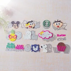 New Small Pet Decoration cutting dies scrapbook decoration embossed photo album decoration card making DIY crafts