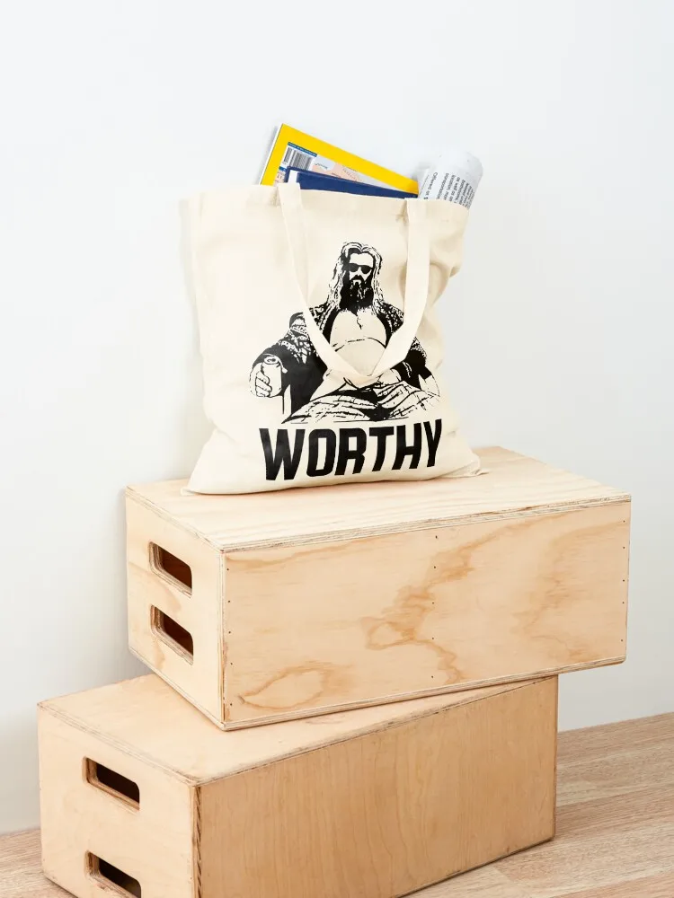 Thor Still Worthy Fat Thor by scribblejuice Classict Tote Bag Cloth bags foldable reusable bag Gift bags