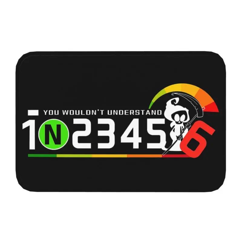 Custom 1n23456 Motorcycle Gear Front Door Floor Entrance Mats Indoor Motocross Motor Sport Kitchen Doormat Bedroom Carpet Rug