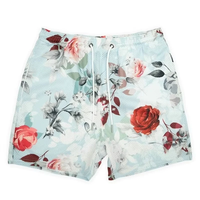 2026 Sommer Neue Schnelltrocknende Shorts mit Tierprint aus Polyesterfaser Gerades Bein Schnell Trocknend Fünf Zoll Länge Hip-Hop-Stil Kurze Hose – Detail 10