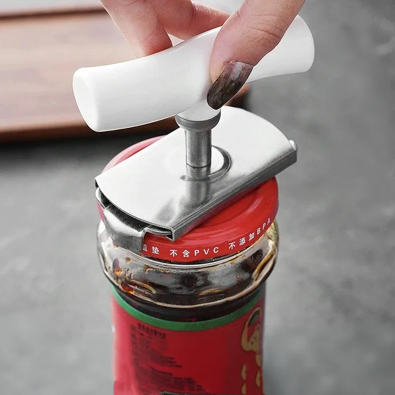 Adjustable Multi-Function Bottle Cap Opener Stainless Steel Lids Off Jar Opener Screw Can Opener For Kitchen Tools