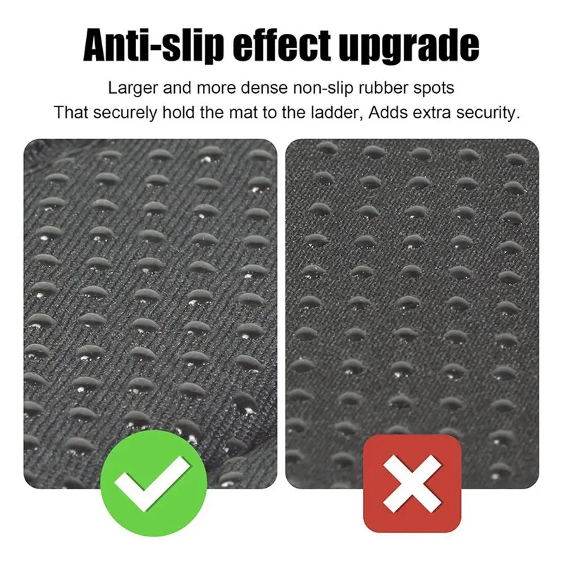 B-Est 8 Pcs Bunk Bed Ladder Pads,With 16 Adjustable Hook & Loop Straps,Bunk Bed Ladder Cover,Ladder Step Pads Loft Bed