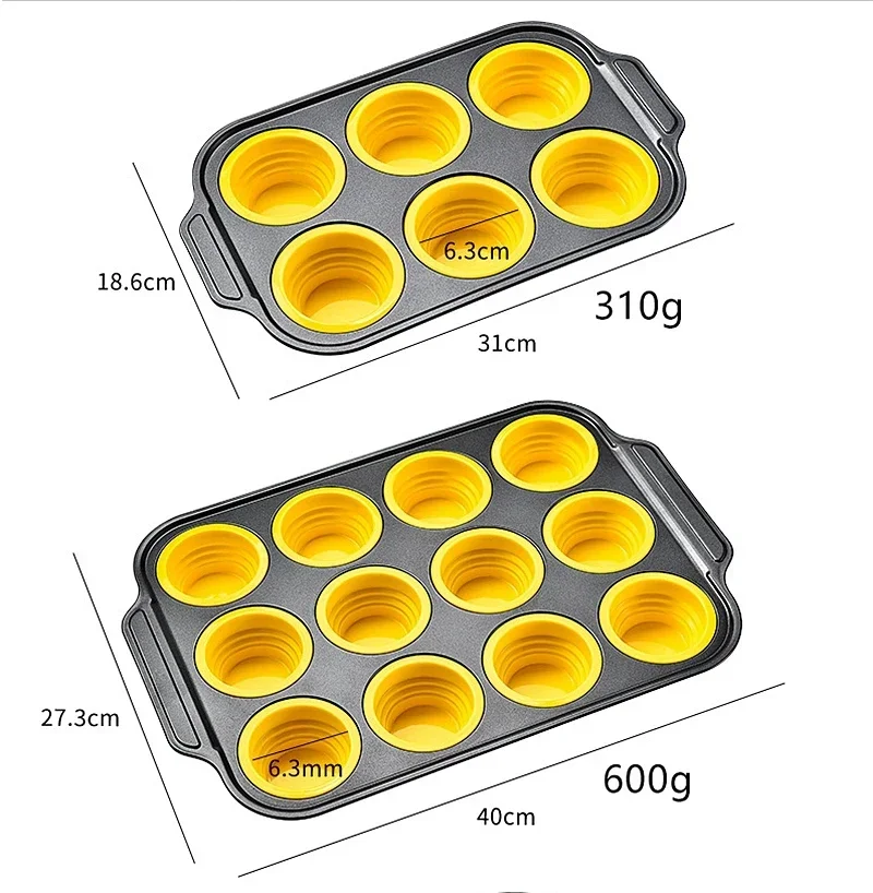 Silicone Foldable Toast Mold Set Utensils Molds Baking Pan Kitchen Baking Accessories Cake Mold With 8 Sets