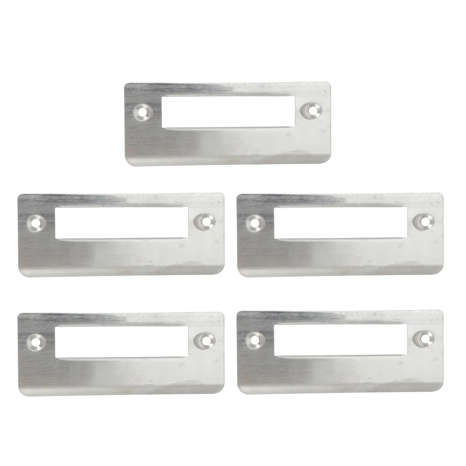 

5Pcs Stainless Steel Door Security Plate Strike Reinforcement for Door Frame Latch Protection Reinforcement Plate