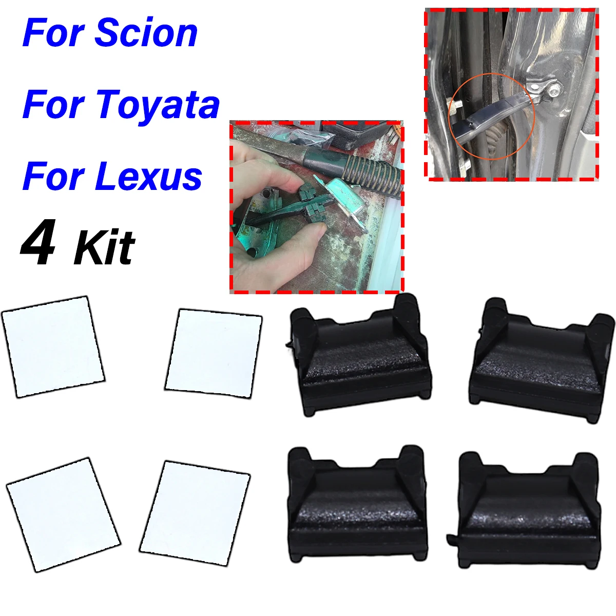 For 2 Door Car Door Check Assy Checker Strap Stopper Repair Kit For Toyota HIGHLANDER I AURIS I E150 Lexus LX450 J80 Scion xD