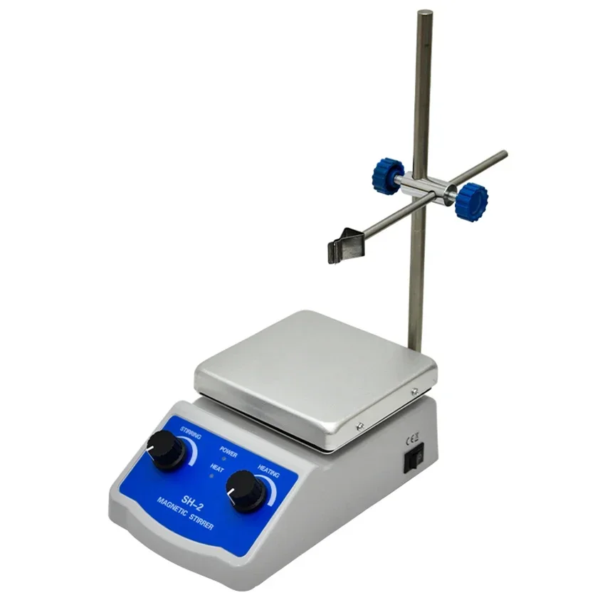 110V/220v 50/60 Hz SH-2 Magnetic Hotplate Stirring Machine 500ML Stirring Health Laboratory Adjustable Continuously 0-1600r/min