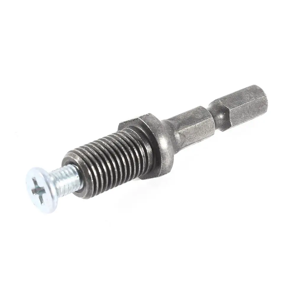 3/8-24UNF Electric Hammer Drill Hex Shank Adapter with Screw - Durable Chuck Upgrade