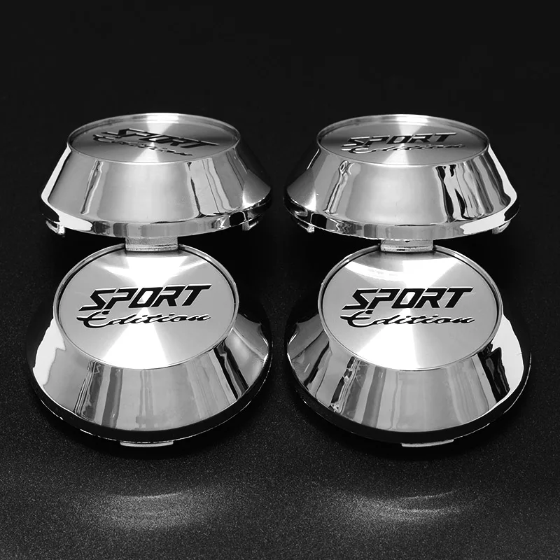 4pcs/lot 65mm Fashion Cool Brand New SPORT Edition Logo Car Wheel Center Caps Car Wheel Rim Hub Cap Cover Emblem