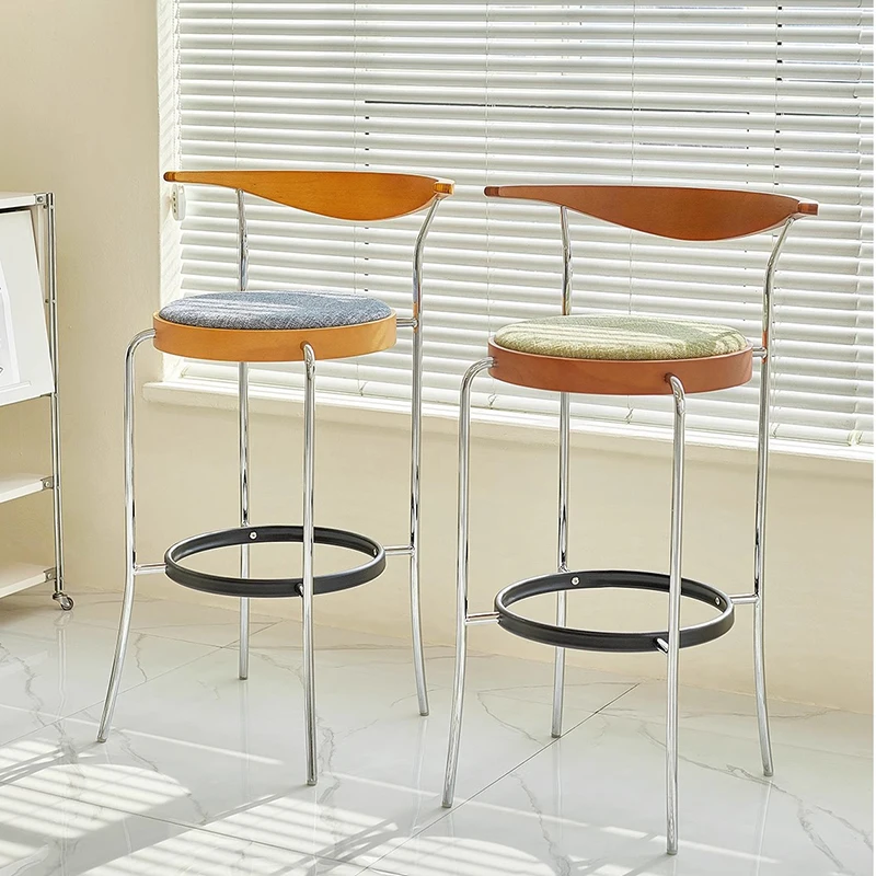 

Современная стойка, барные стулья, дизайн со спинкой, расслабляющие барные стулья, балкон, спальня, Sillas Para Comedor, модная мебель