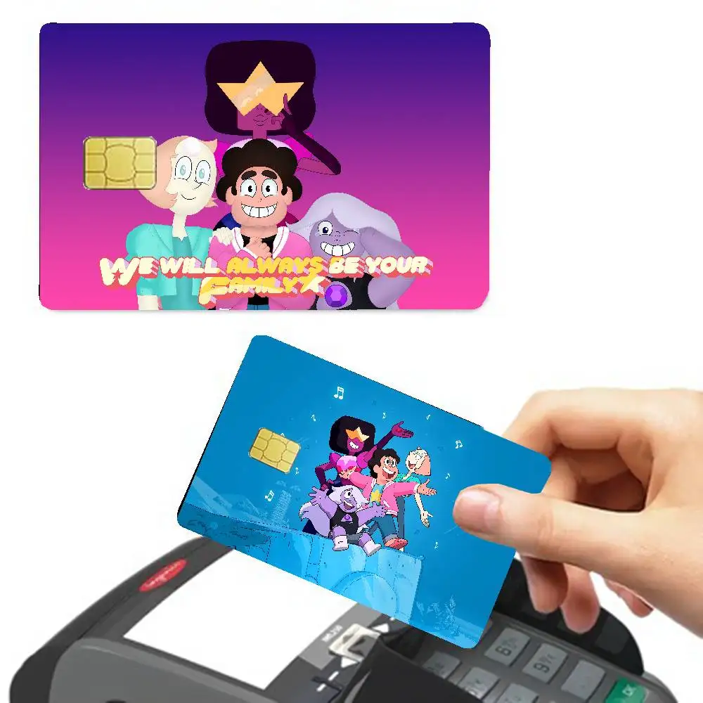 Steven Universe Cartoon Anime Young Creidt Card Debit Card Sticker Film Case Front Tape For Small Big Chip No Chip