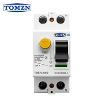 Disyuntor de corriente Residual electromagnética AC tipo A tipo F tipo B tipo 2P 4P 63A 30mA 100mA 300mA RCCB para cuarto de ducha