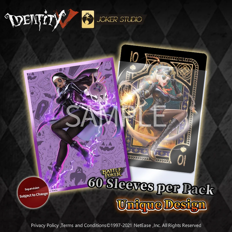 Identity V - Special Edition Card Sleeves for Blackjack Battle Poker (Midnight Party Series) idv Poker Cards