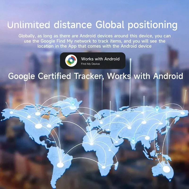 بطاقة تعقب المحفظة، مكتشف رفيع قابل لإعادة الشحن، يعمل مع Google Find My (Android فقط)، محدد موقع العناصر لعلامات الأمتعة وجوازات السفر