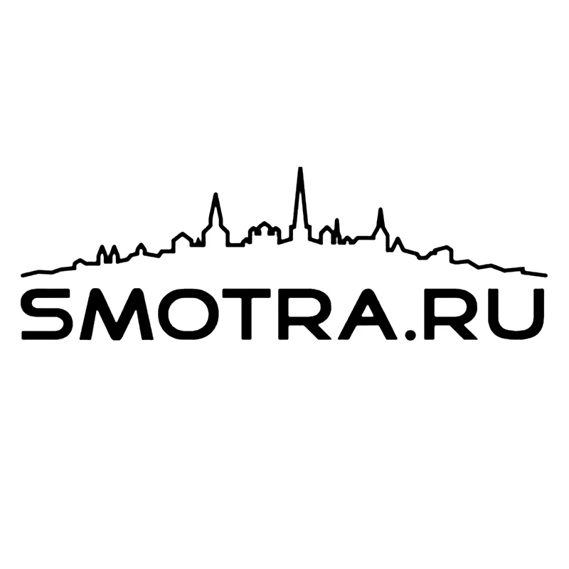 

CK2852# 30x10cm Smotra.ru funny car sticker vinyl decal white/black car auto stickers for car bumper window car decorations