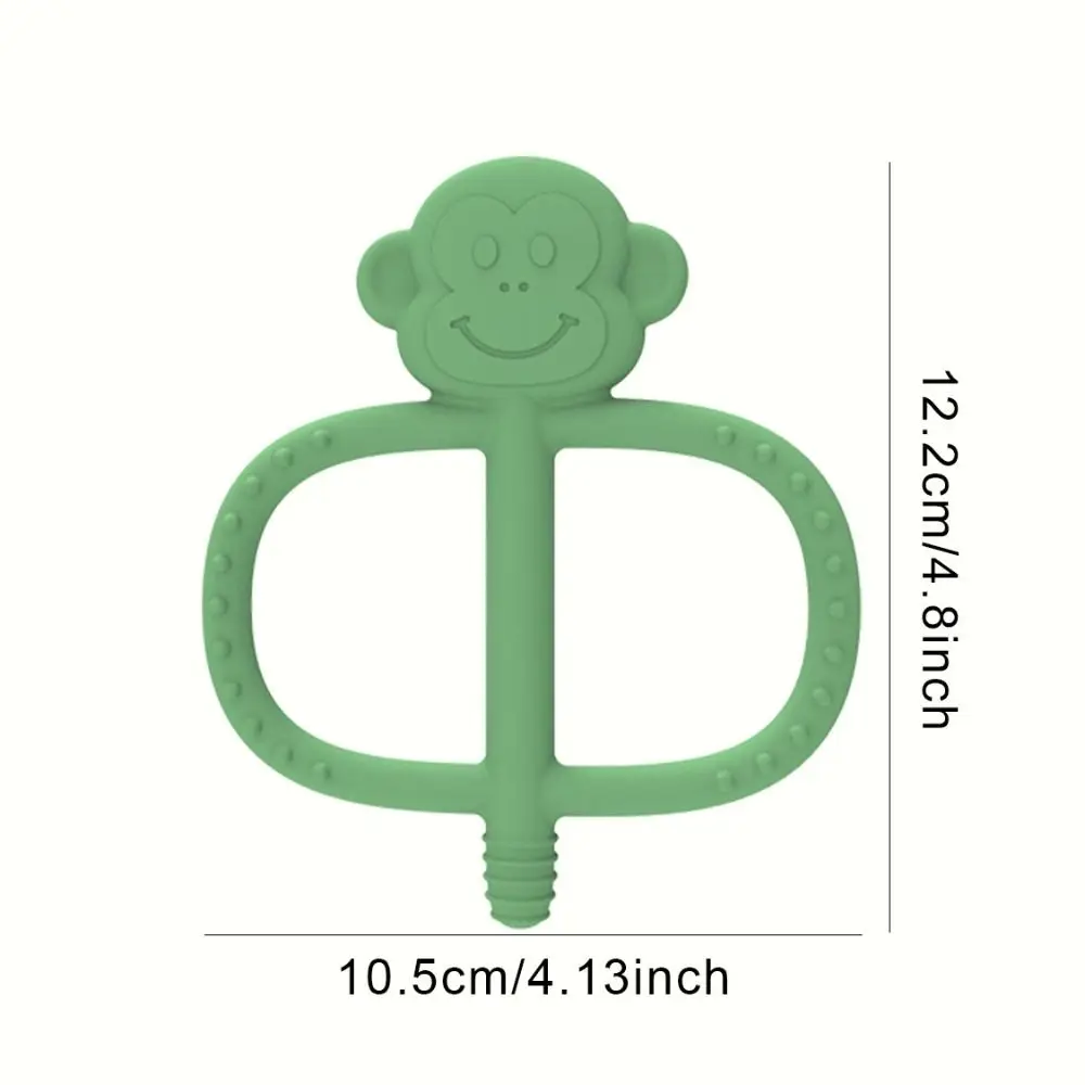 Anti-Choking Baby Teething Silicone Soothing Surface Baby Teether Relief Flexible BPA Free Chew Straw Sensory Toy 0-36 Months