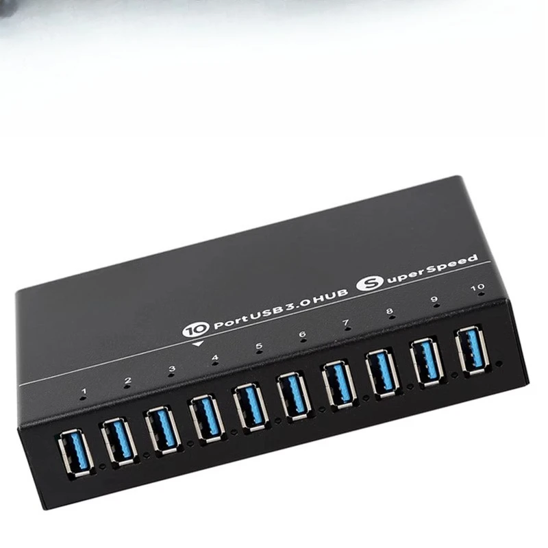 

10 port hard disk P disk mobile phone hanging bot manipulation machine USB3.0 splitter