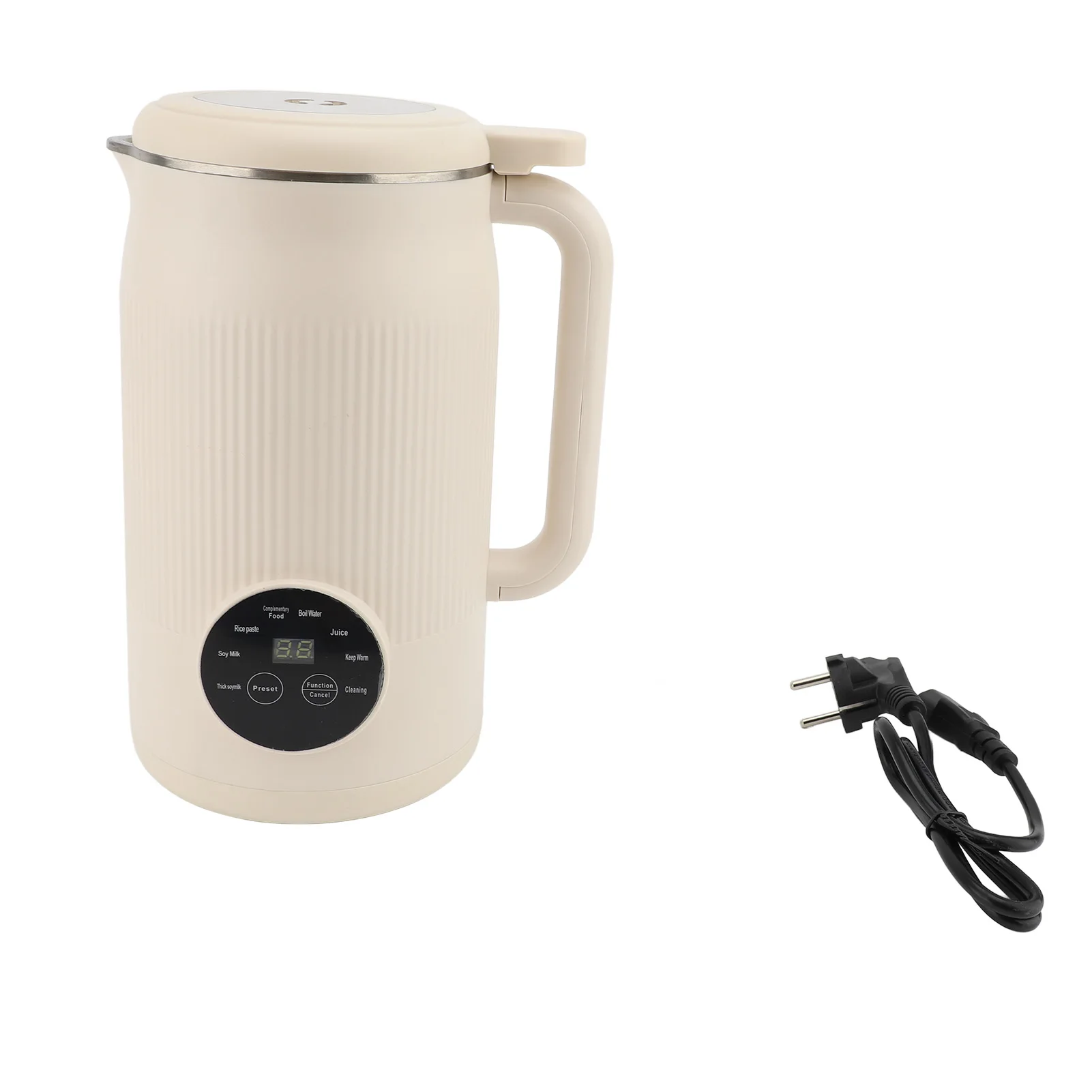 Macchina per il latte di soia elettrica Macinazione a 10 foglie Macchina per il latte di soia domestica per frutta Verdura Fagioli secchi e bagnati Grani