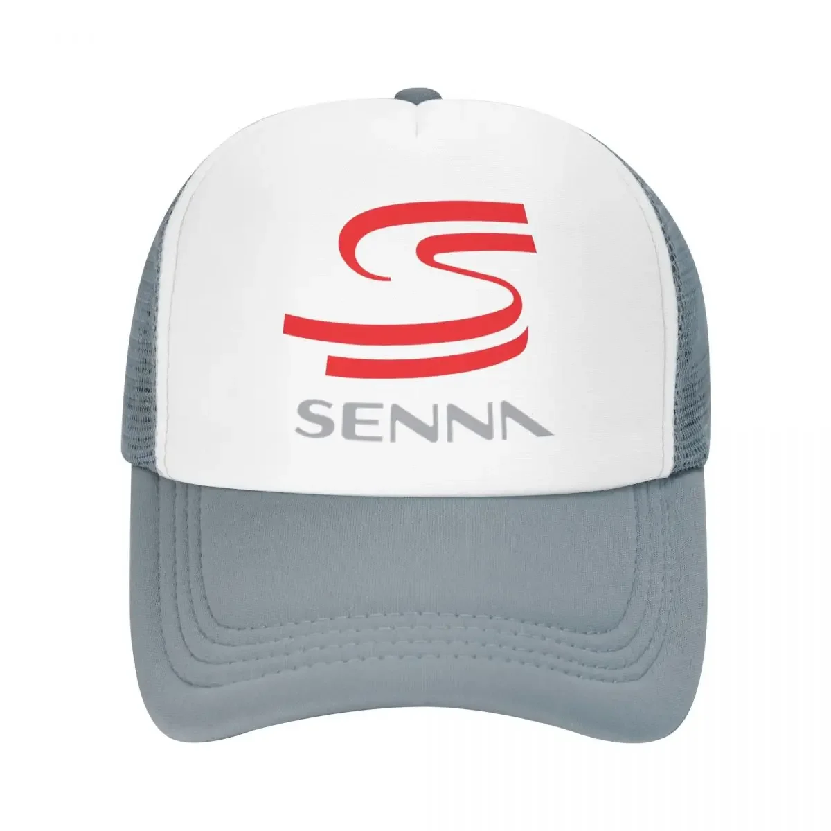 ayrton-senna-logo-merch-mesh-foam-trucker-hat-verao-respiravel-mesh-back-snapback-cap-moda-ajustable