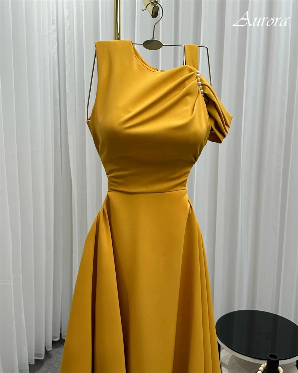 تخصيص جودة عالية قبالة الكتف جيرسي فساتين السهرة رائعة اللؤلؤ سستة الظهر حزب اللباس الفاخرة المشاهير العباءات