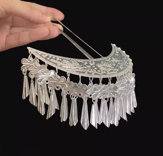 

Chinese Hmong Headwear Yi Tassel Hairpin Hair Accessories