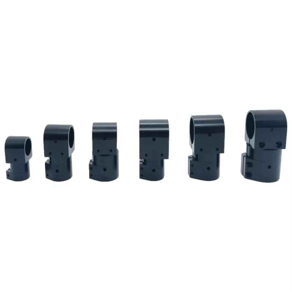 Collier de serrage en alliage d'aluminium et Fiber de carbone, accessoire de connexion à aile fixe, multi-axes, UAV, train d'atterrissage en T, 40mm, 30mm, 25mm, 20mm