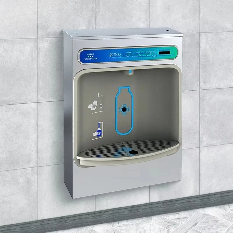 

Commercial Wall Mount Drinking Water Bottle Filling Station Stainless Steel Indoor Water Cooler Dispenser