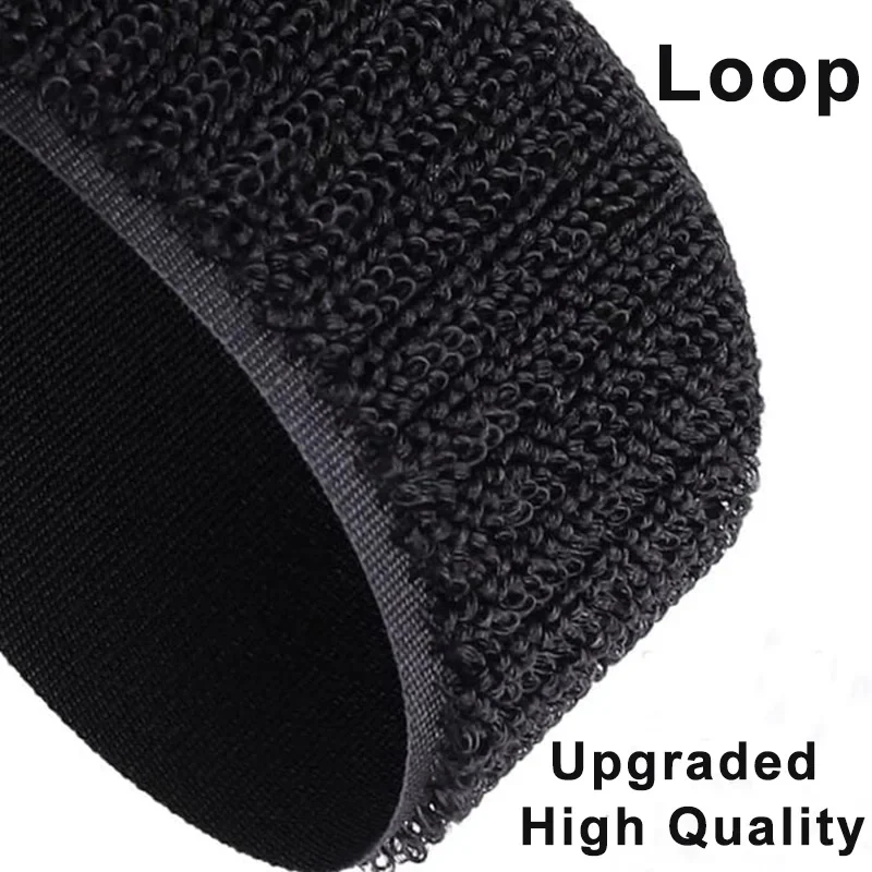1Meter High-quality Sew on Hook and Loop Tape Non-Adhesive Fastener Nylon Strips Fabric Tape DIY Crafts 20/25/30/38/50/100mm