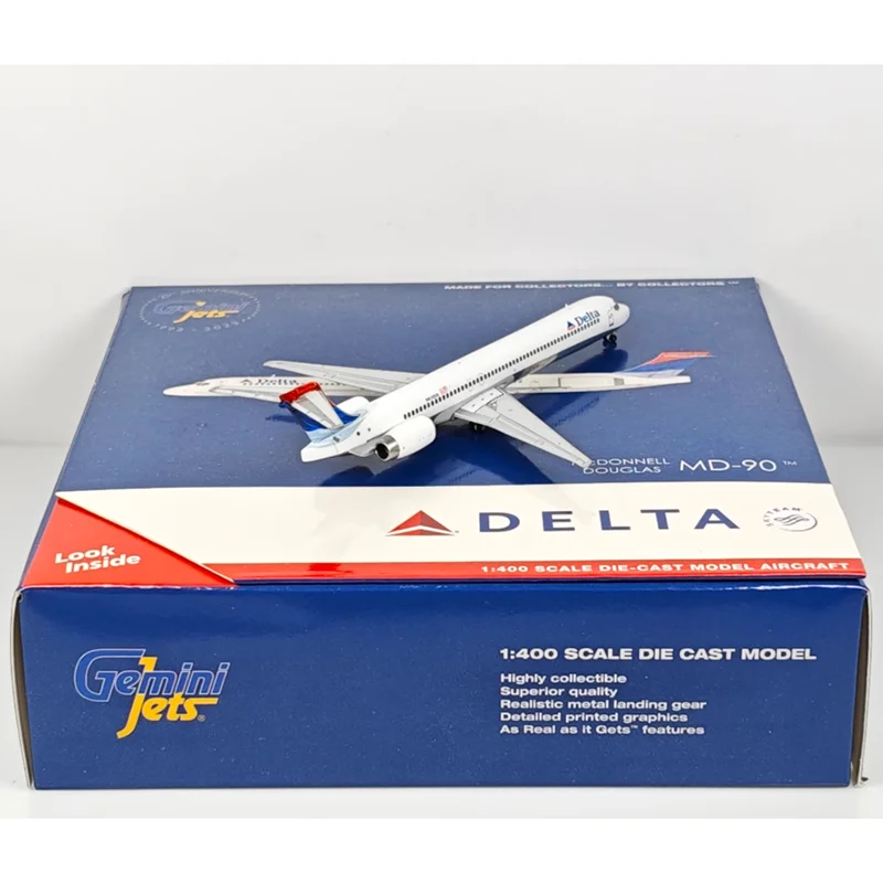 

GeminiJets 1/400 Scale Delta Air Lines MD-90 N910DN Die-cast Alloy Aircraft Model Collectible Decorative Item