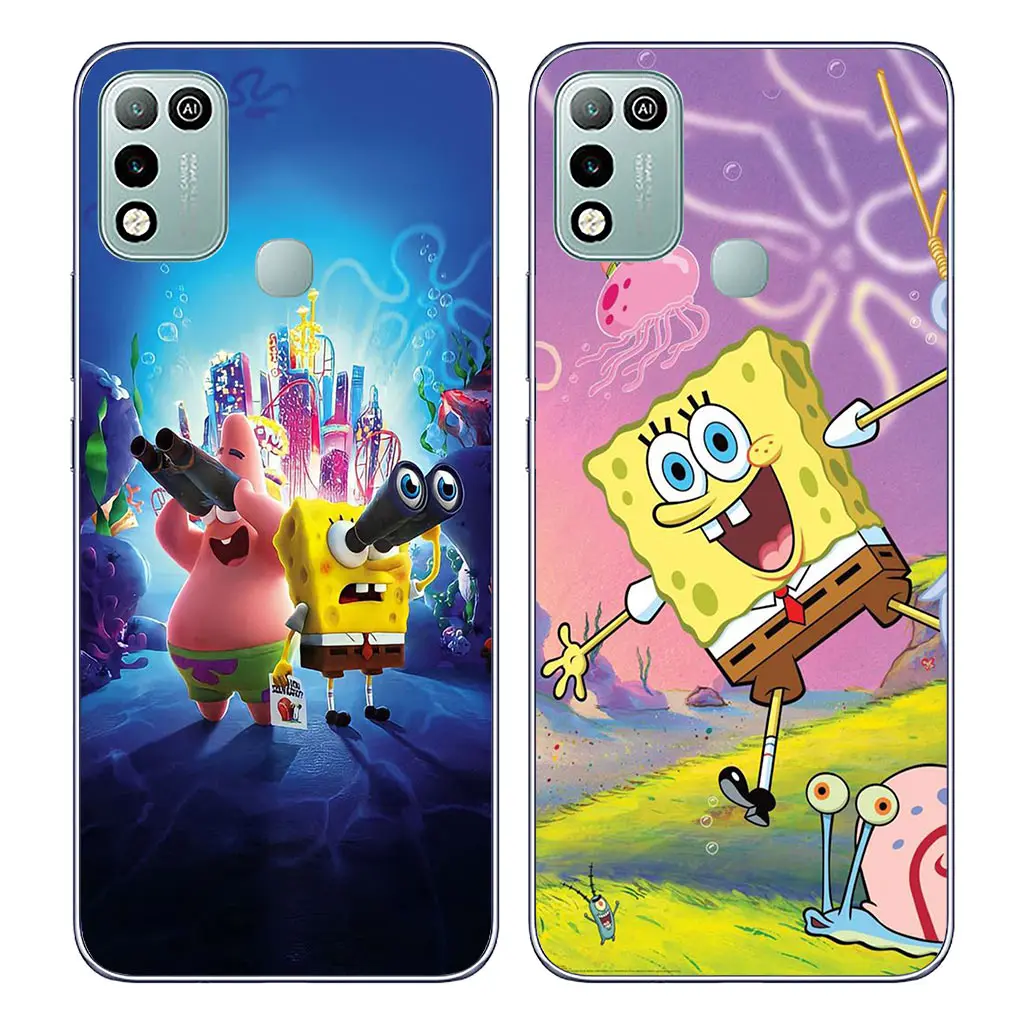 SpongeBobs Sponges SquarePants Bobs Phone for Samsung Galaxy A04 A14 A23 A34 A54 M23 M33 M52 M53 M30S M31 M51 M21 Cover Case