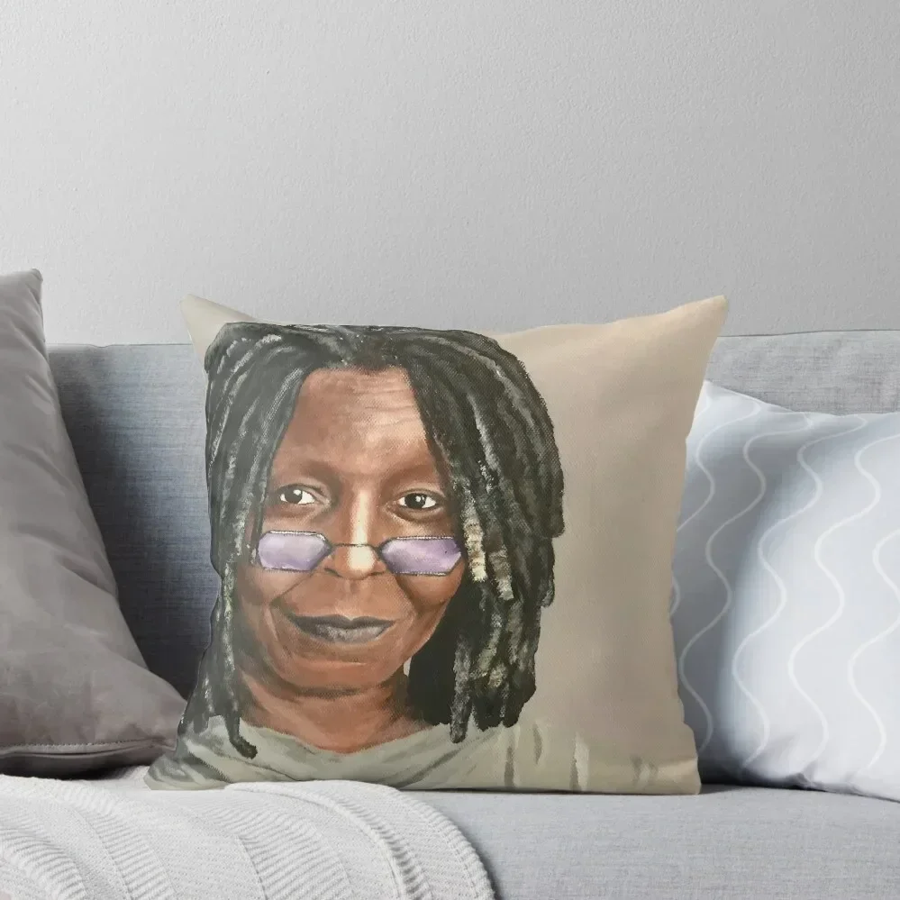 

Whoopi Goldberg painting Throw Pillow Cushion Cover sleeping pillows Cushions Home Decor pillow