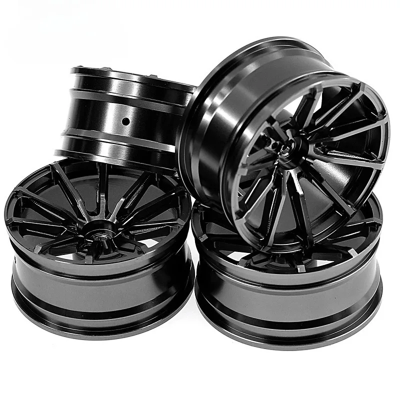 4 pcs 1 Set Aluminum Alloy Metal Whee Rim Fit HPI HSP RC model 1:10 On-Road Racing Car for HSP94123/94122/94103 D4/D3/CS 5Yall