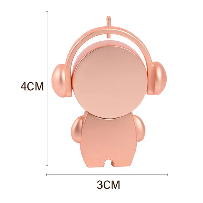 Cute Metal Music Man 128GB USB Flash Drive 64GB High-speed Pen Drive Flash Memory Stick 32GB Creative Wedding  U Disk Gift