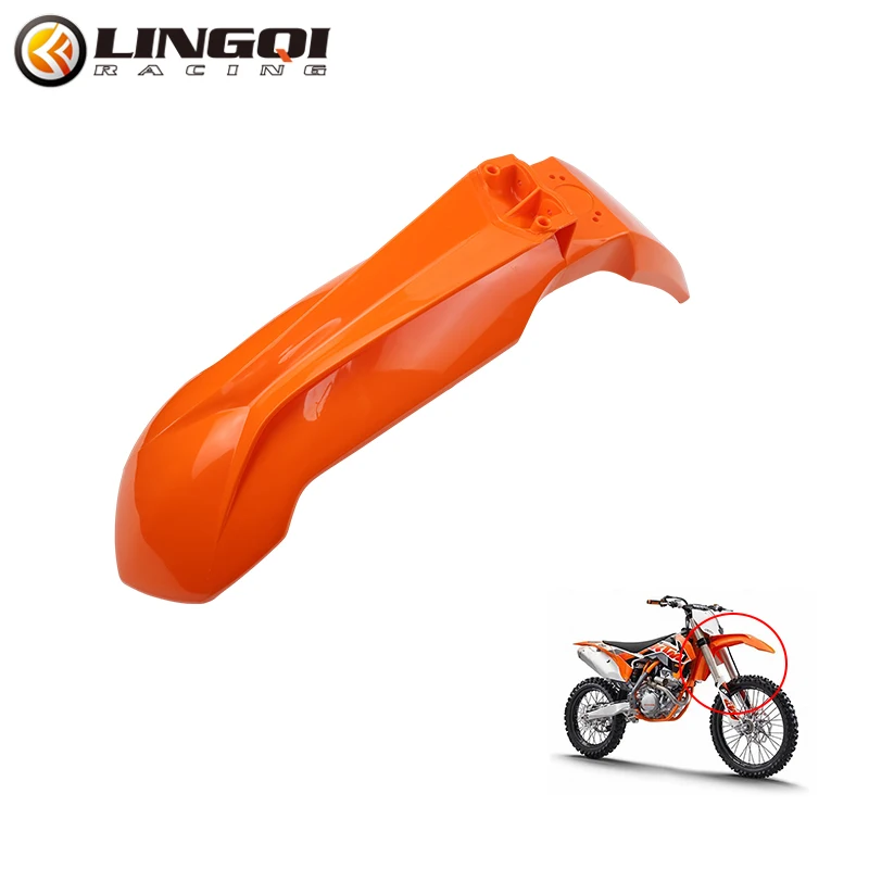 

LING QI Motorcycle Front Fender Mudguard Fairing Body Kit For KT250 Motocross Dirt Bike Pit Bike KT 250 Motorcycle Parts