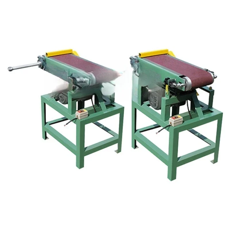 Horizontal desktop belt sander, wood plate plate metal stainless steel polishing and grinding, wire drawing air drum sander