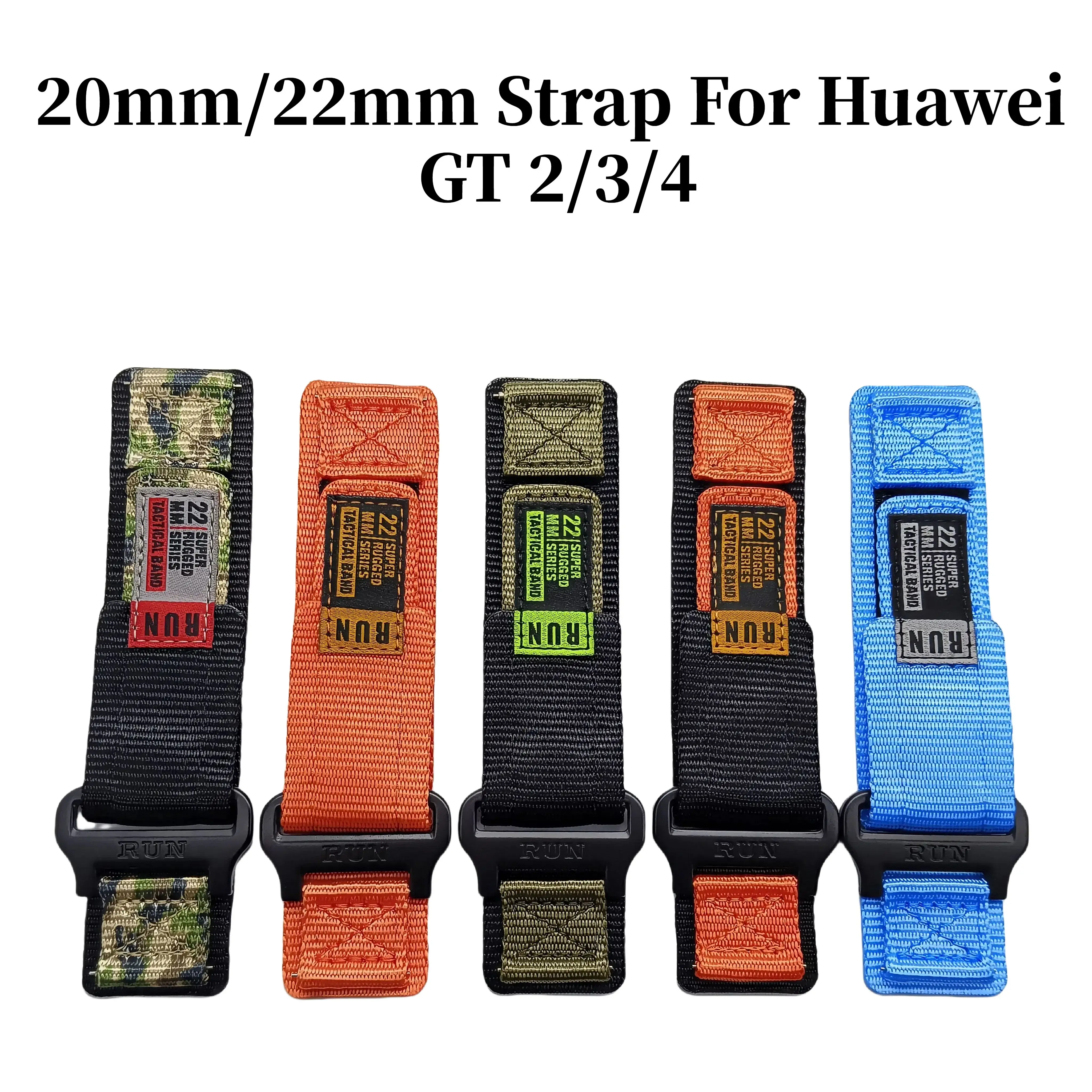 

20/22mm Nylon Strap for Huawei GT2/3 46mm, Watch3, GT2 Pro, GT2e, Magic2, Universal Fit.