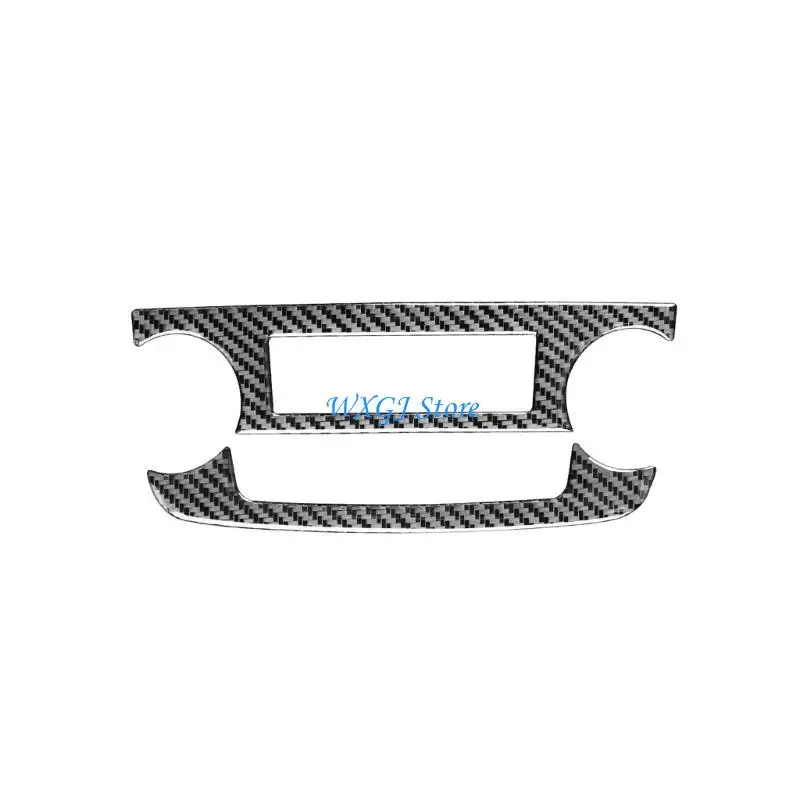 

37JE Carbon Fibre Steering Wheel cover Side Sir Outlet Sticker set for 2007-2011