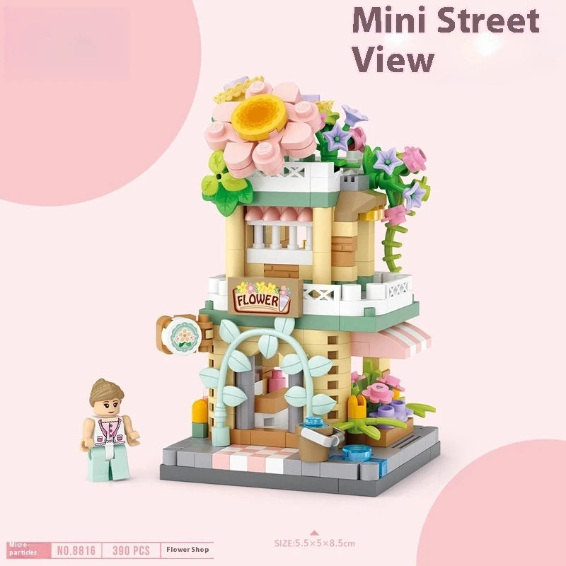 ตัวต่อไมโครบล็อก LOZ 8813-16 มินิสตรีทวิว ขนาด 1:64 ประกอบเอง ของขวัญ ของสะสม ตกแต่งโต๊ะ