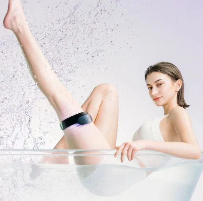Silicone Wearable Leg Training Device Long Battery Life Portable Water Resistant Household Massage Tool For Bathroom Use