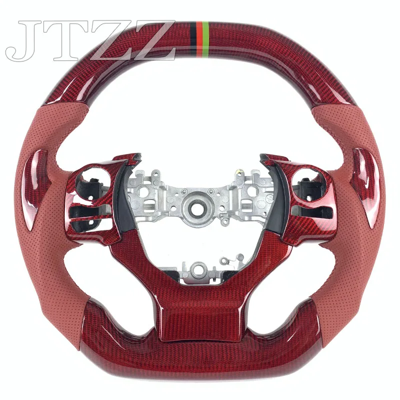 

For Lexus NX ISF RCF GSF NX RX 2015-2024 Customized Carbon Fiber Perforated Leather Steering Wheel Car Accessories Car Interior