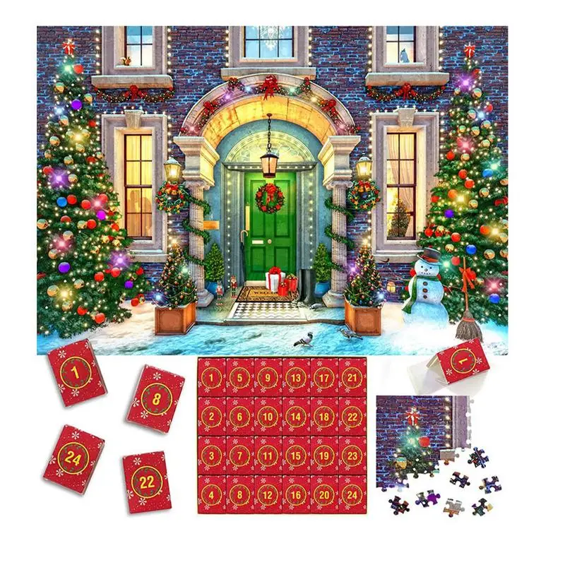 

Christmas Advent Calendar Jigsaw Puzzles 2023 Christmas Puzzle Welcoming The Birth Of Jesus 1008pcs Christmas Puzzles Countdown