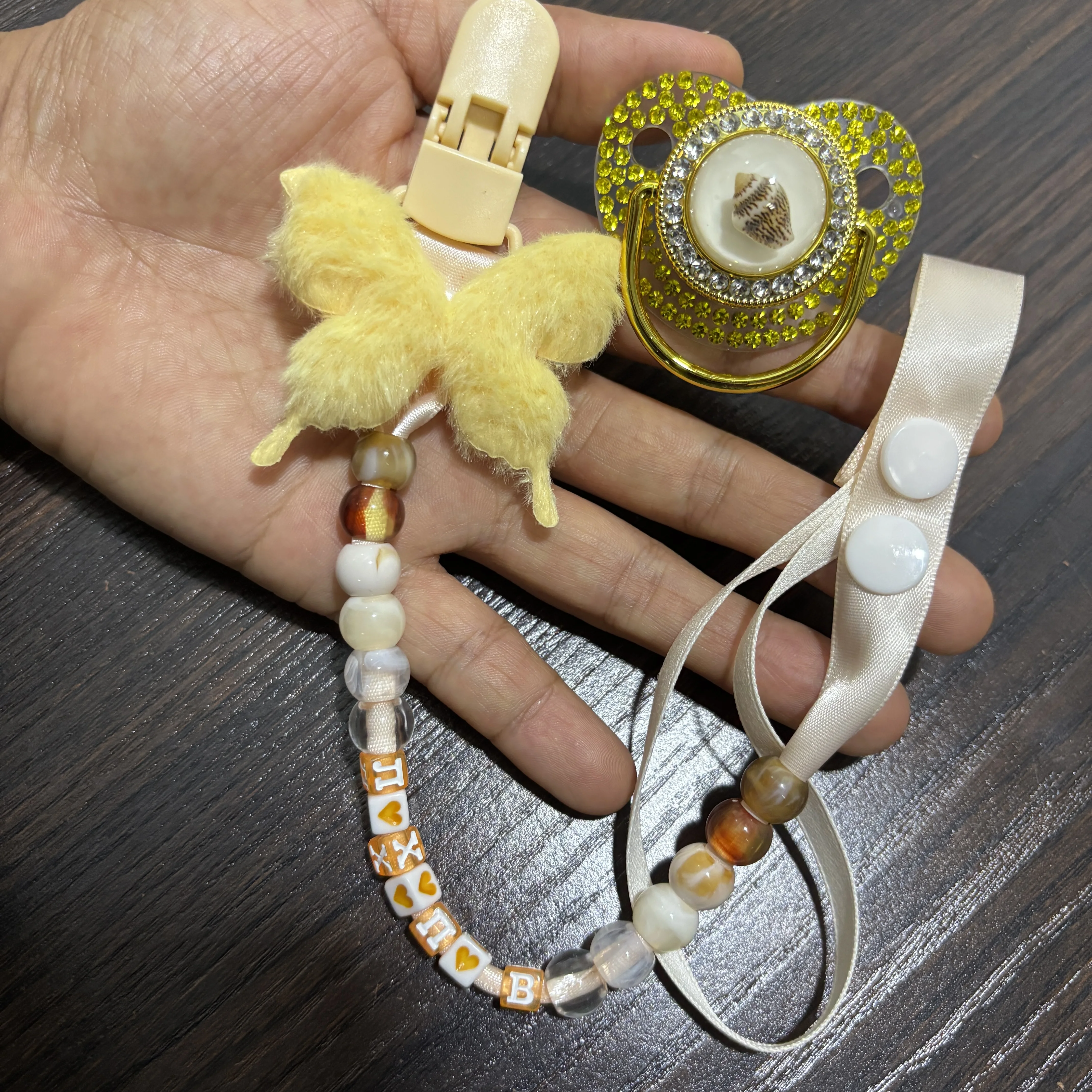 3D printed baby pacifier with soothing function paired nipple holder customized with Russian lettersA safe teething toy baby