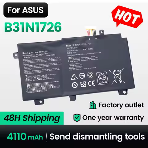 Keyuan B31N1726 Laptop Battery FX504GD,FX504GE for ASUS FX504,FX504G TUF Gaming FX504GM/FX505/FX505DT/FX505DV/FX505GE