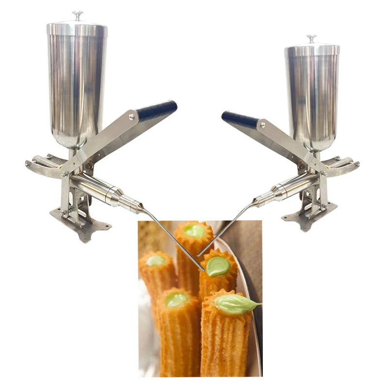 Food Safe SU 304 Manual Cream Stuffer hine Churros Filler Commercial Cream Jam Filling hine 5 L Spanish Churro Filling Maker